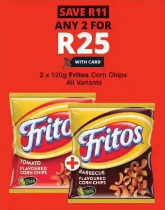 Checkers Fritos Corn Chips All Variants offer