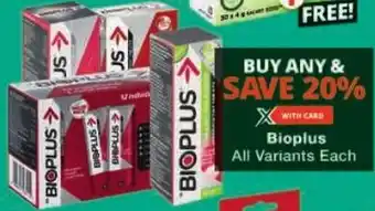 Checkers Bioplus All Variants Each offer