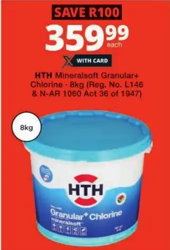 Checkers HTH Mineralsoft Granular+ Chlorine offer