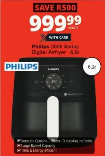 Checkers Philips 2000 Series Digital Airfryer offer