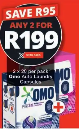 Checkers Omo Auto Laundry Capsules offer