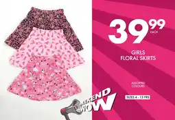 Save Hyper Girls Floral Skirts offer
