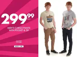 Save Hyper Men's Cargo Pants with Pocket & Zip offer