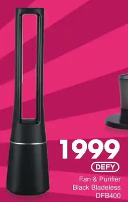 Save Hyper DEFY Fan & Purifier Black Bladeless offer