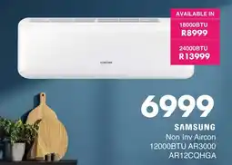 Save Hyper SAMSUNG Non Inv Aircon 12000BTU AR3000 offer