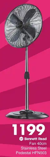 Save Hyper Bennett Read Fan Stainless Steel Pedestal offer