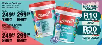Mica Plascon Walls & Ceilings White offer