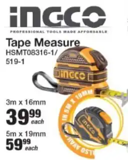Mica INGCO Tape Measure offer