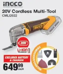 Mica INGCO 20V Cordless Multi-Tool offer