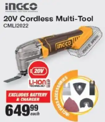 Mica INGCO 20V Cordless Multi-Tool offer