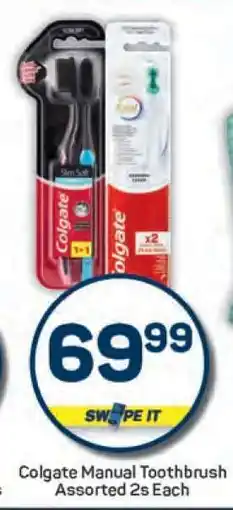 Pick n Pay Colgate Manual Toothbrush Assorted 2s Each offer
