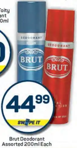 Pick n Pay Brut Deodorant Assorted 200ml Each offer