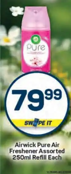 Pick n Pay Airwick Pure Air Freshener Assorted 250ml Refill Each offer