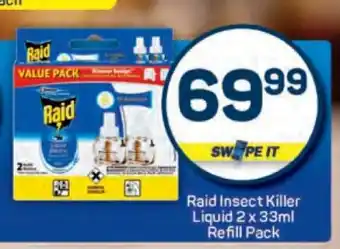 Pick n Pay Raid Insect Killer Liquid 2 x 33ml Refill Pack offer