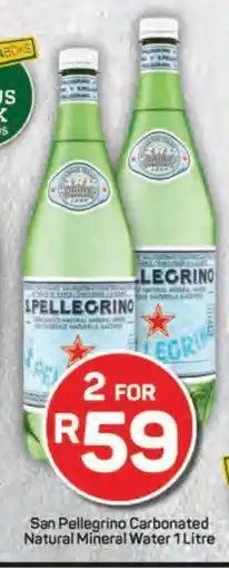 Pick n Pay San Pellegrino Carbonated Natural Mineral Water 1 Litre offer