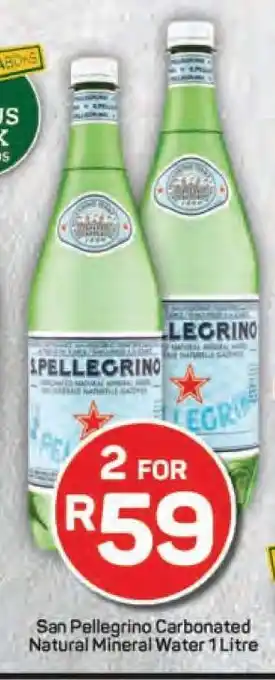 Pick n Pay San Pellegrino Carbonated Natural Mineral Water 1 Litre offer