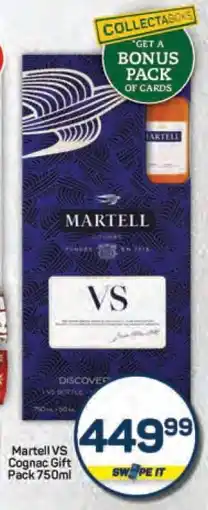 Pick n Pay Martell VS Cognac Gift Pack 750ml offer