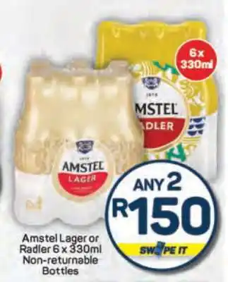 Pick n Pay Amstel Lager or Radler 6 x 330ml offer