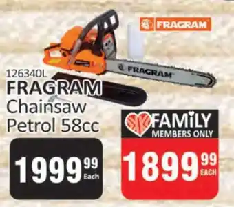 KitKat Cash and Carry FRAGRAM Chainsaw Petrol 58cc offer