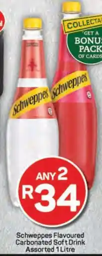 Pick n Pay Schweppes Flavoured Carbonated Soft Drink Assorted 1 Litre offer