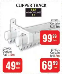 KitKat Cash and Carry Windowlines Clipper Track Curtain Rail 1.5m offer