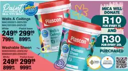 Mica Plascon Washable Sheen White offer