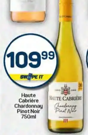 Pick n Pay Haute Cabrière Chardonnay Pinot Noir 750ml offer