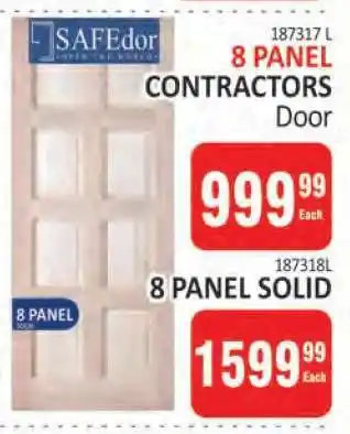 KitKat Cash and Carry SAFEdor 8 PANEL CONTRACTORS Door offer