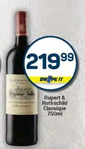 Pick n Pay Rupert & Rothschild Classique 750ml offer