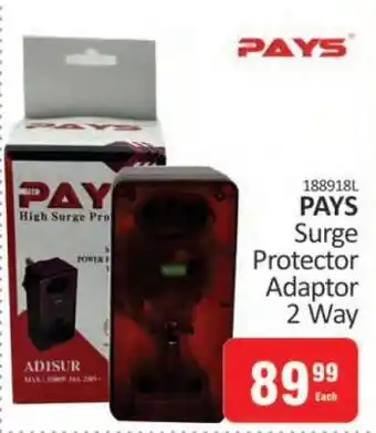 KitKat Cash and Carry PAYS Surge Protector Adaptor 2 Way offer