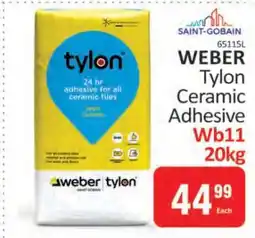 KitKat Cash and Carry WEBER Tylon Ceramic Adhesive Wb11 20kg offer