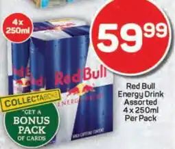 Pick n Pay Red Bull Energy Drink Assorted 4 x 250ml Per Pack offer