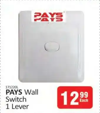 KitKat Cash and Carry PAYS Wall Switch 1 Lever offer