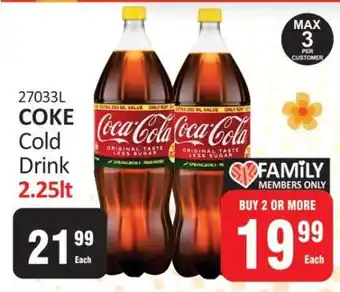 KitKat Cash and Carry Coke Cold Drink 2.25lt offer