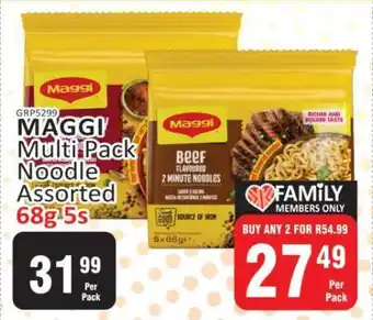 MAGGI Multi Pack Noodle Assorted 68g 5s