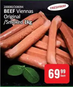 KitKat Cash and Carry BEEF Viennas Original/Smoked 1kg offer
