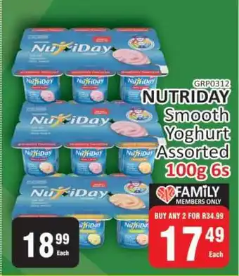 KitKat Cash and Carry NUTRIDAY Smooth Yoghurt Assorted 100g 6s offer