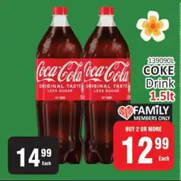 KitKat Cash and Carry COKE Drink 1.5lt offer