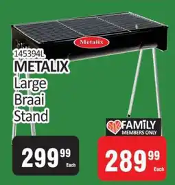 KitKat Cash and Carry METALIX Large Braai Stand offer