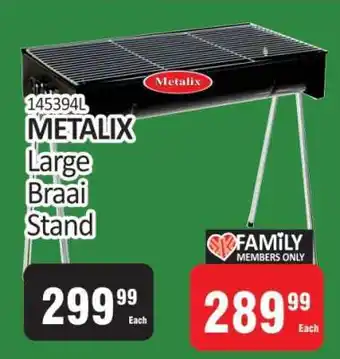 KitKat Cash and Carry METALIX Large Braai Stand offer