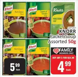 KitKat Cash and Carry Knorr Packet Soup Assorted-50g offer