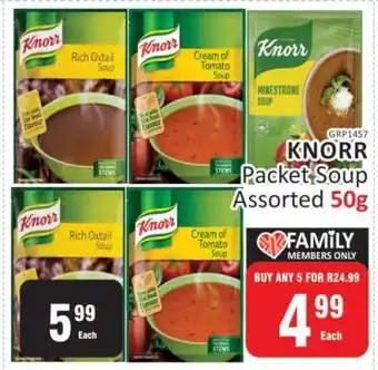 KitKat Cash and Carry Knorr Packet Soup Assorted-50g offer