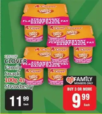 KitKat Cash and Carry CLOVER Family Snack 100g 4s Strawberry offer