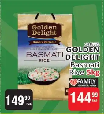 KitKat Cash and Carry GOLDEN DELIGHT Basmati Rice 5kg offer
