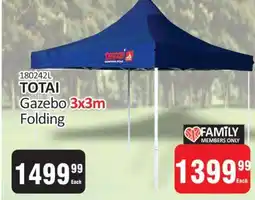 KitKat Cash and Carry TOTAI Gazebo 3x3m Folding offer