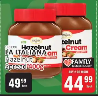 KitKat Cash and Carry LA ITALIANA Hazelnut Spread 400g offer