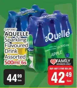 KitKat Cash and Carry AQUELLE Sparkling Flavoured Drink Assorted 500ml 6s offer