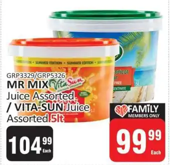 KitKat Cash and Carry MR MIX Juice Assorted / VITA-SUN Juice Assorted 5lt offer