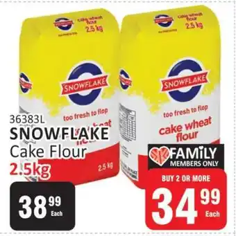 KitKat Cash and Carry SNOWFLAKE CAKE FLOUR 2,5kg offer