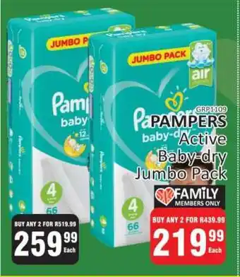 KitKat Cash and Carry Pampers Active Baby-dry Jumbo Pack offer